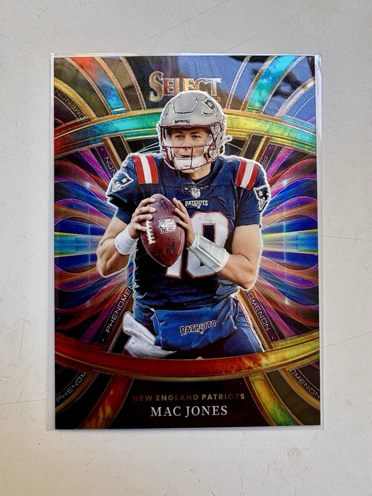 2022 Select MAC JONES Phenomenon Tie Dye Prizm 15/25 #PHE5 SSP