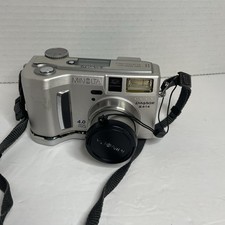 Minolta DiMAGE S414 4MP Digital Camera with 4x Optical Broken Battery Latch READ