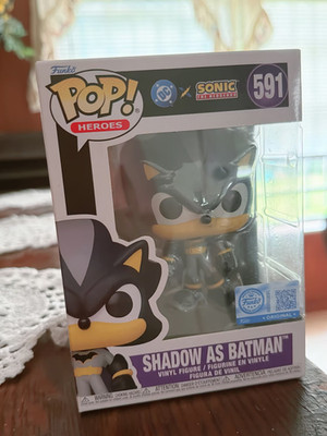 Funko POP! Heroes | DC x Sonic The Hedgehog | Shadow as Batman #591