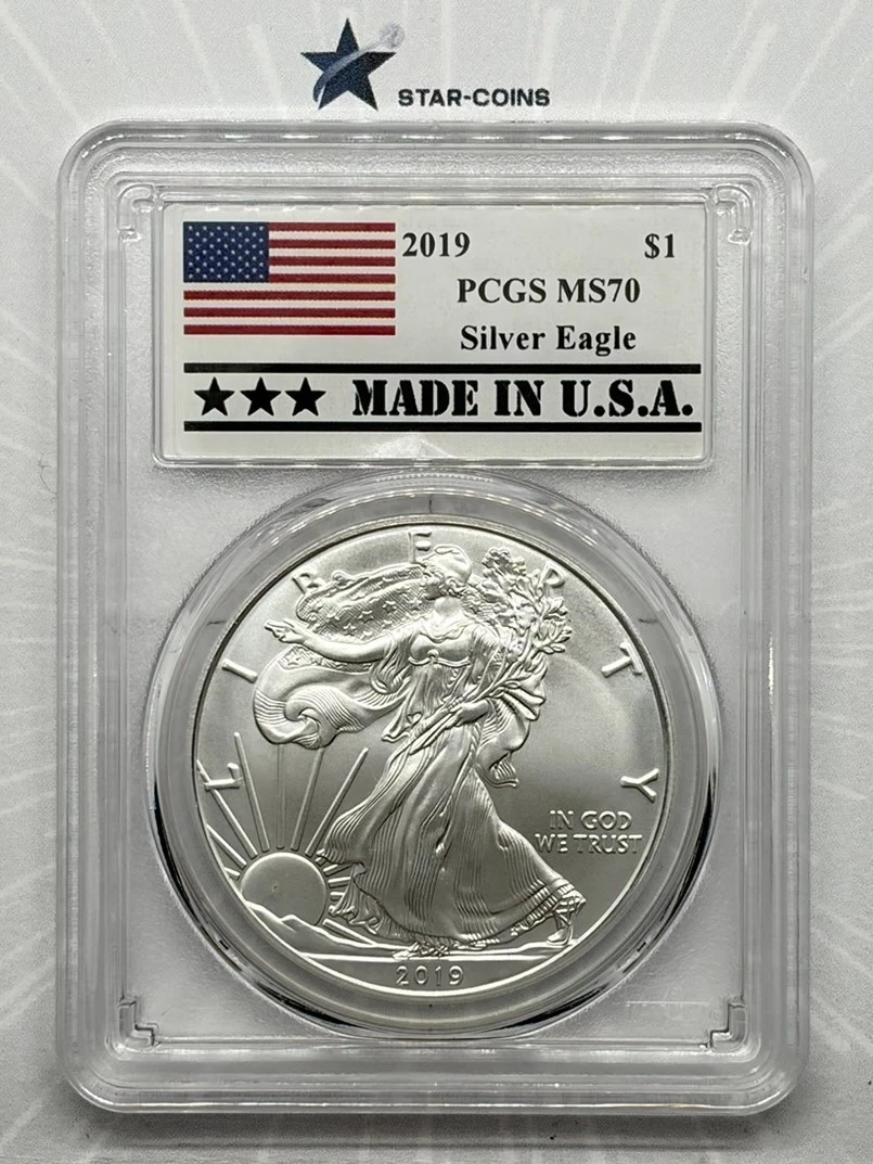 American Eagle MS 70 Graded 2019 Silver Bullion Coins for sale | eBay