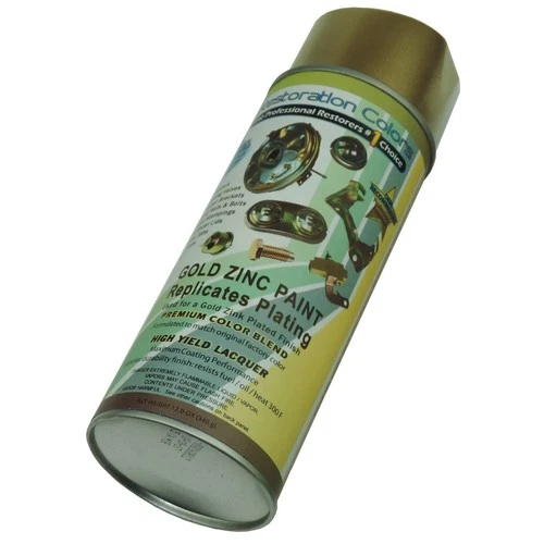 64-81 GM Gold Zinc Cadmium Plating iridescent Color Spray Paint Booster Bracket