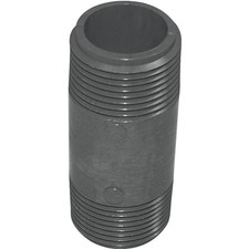 Genova P-34-3 Pipe Nipple, 3/4 in, MIP x MIP, PVC, Gray, SCH 80 Schedule, 3 in L