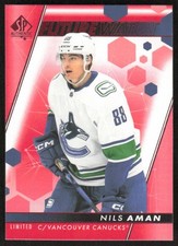 2022-23 UD SP Authentic Nils Aman 158 Future Watch Limited Red RC