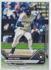 2025 TOPPS NOW BRICE TURANG ROAD TO OPENING DAY SP /402 DD-226 MIL BREWERS