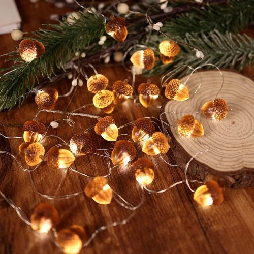 Twinkle Acorn String Lights - Thumbnail 2