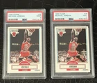 Two (2) 1990 Fleer Basketball Michael Jordan #26 PSA 9 MINT Bulls Dream Team HOF