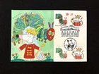 FDC JERI PELTIN HAND-PAINTED CACHET #3987, 3990 JOINT ISSUE W/GREAT BRITAIN