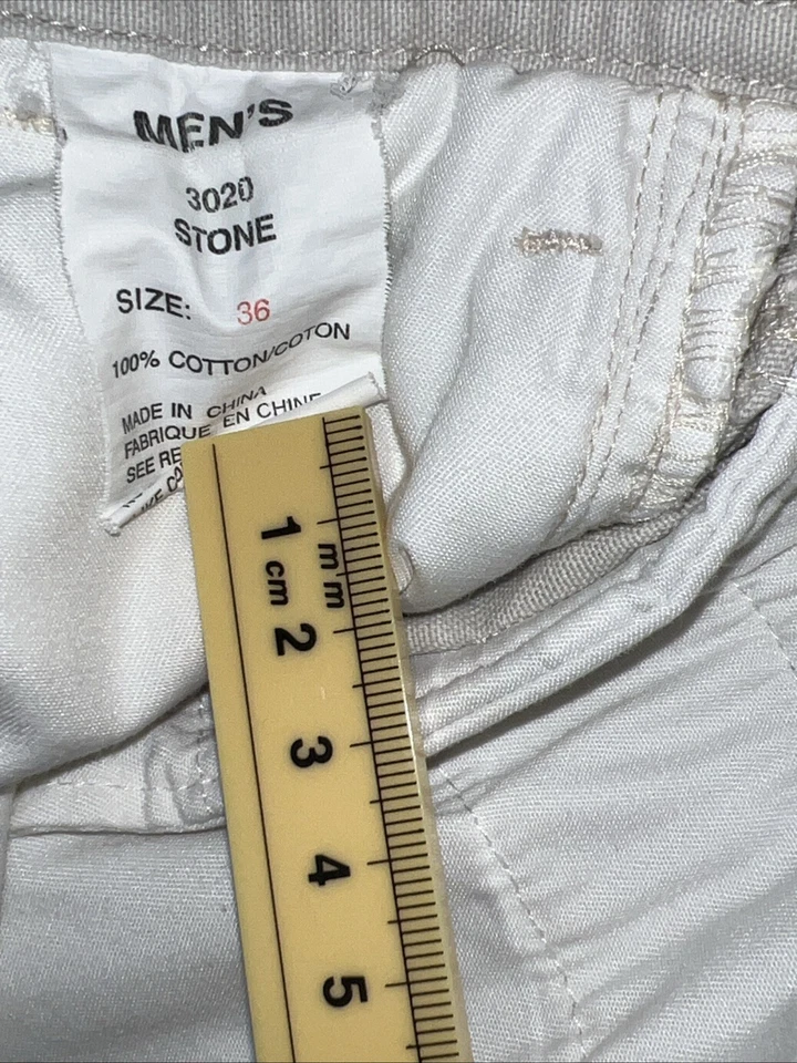 Pantalones Cortos Chinos Woolrich De Colección Para Hombre Talla 36 Caqui Piedra Foto 3 de 4