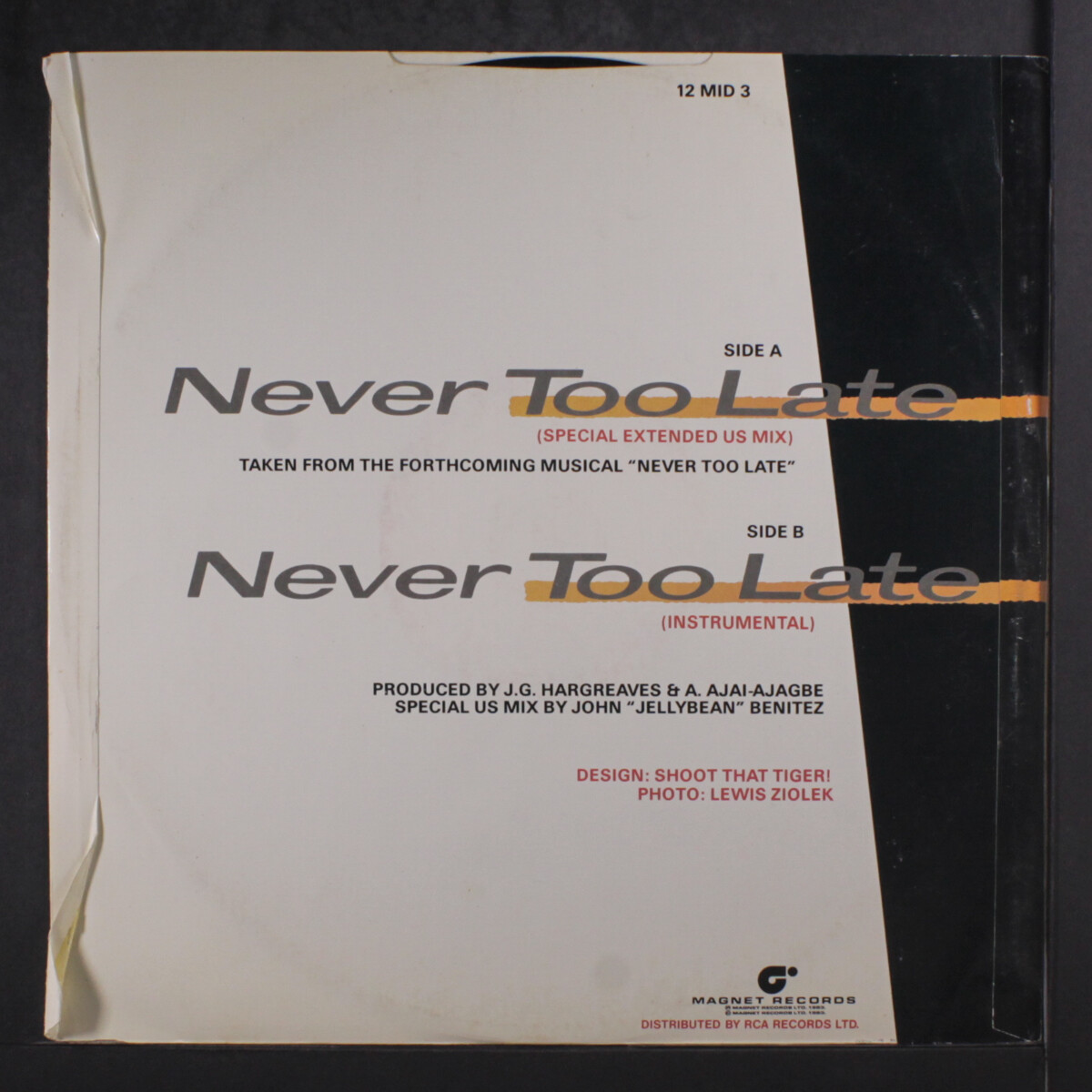 SINITTA: never too late Midas Records Limited 12
