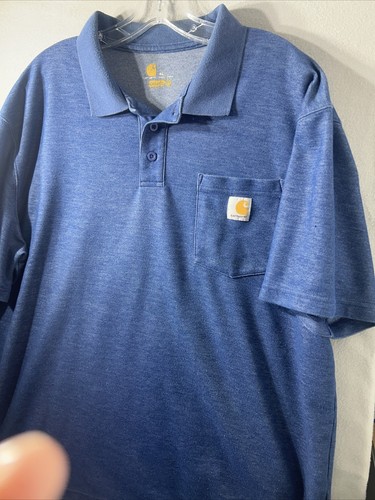 Polo Carhartt vestibilità originale blu manica corta da uomo XL - Foto 3 di 18