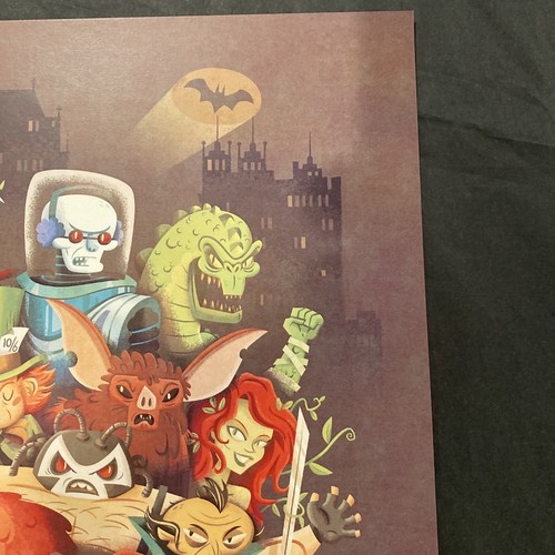 Batman Animated Villains Art Print by DP Sullivan #3/100 BTAS Joker Mr. Freeze + - Picture 3 of 6