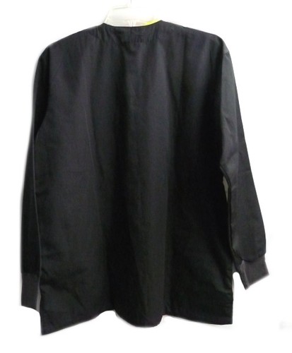 Giacca riscaldante uniforme naturale nera tinta unita girocollo SM unisex nuova - Foto 5 di 7