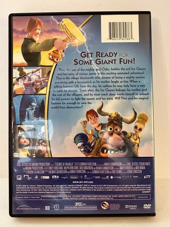 THOR Legend of the Magical Hammer DVD Giant Fun 796019825863 eBay