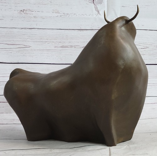 Arte moderno grande pátina marrón claro toro de lucha por Botero arte escultural de bronce - Imagen 3 de 10