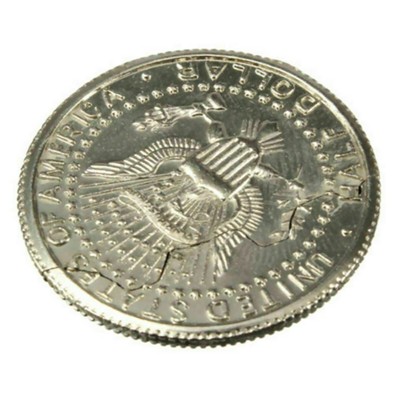 Creative Mouth Close-Up Magic Bite Out Quarter Zaubertrick & Restored Half H