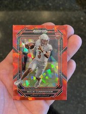 2023 MALIK CUNNINGHAM ROOKIE Prizm Draft Picks Red Cracked Ice RC Color Match