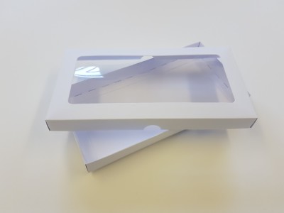6 x 10 Zoll weiß Andenken Blende Grußkartenboxen, Hochzeit, Menge wählbar