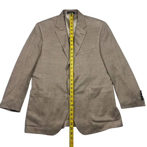 Nordstrom Men's Shop Trim Fit Linen Knit BlazerJacket Brown • 42S - Picture 8 of 11