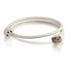 C2G/Cables to Go 17497 18 AWG C14-C13 Power Cord, White 4 Feet, 1.21 Meters New