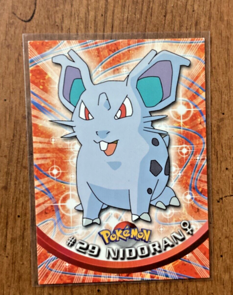 1999 Topps Pokemon TV Animation Series #29 Red Label Nidoran