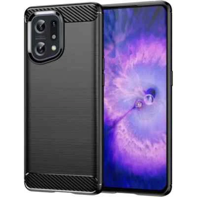 EF.GLOBE-TRADING Coque Etui Housse Fibre Carbone pour Oppo Find X5 / Find X5 Pro / Find X5 Lite