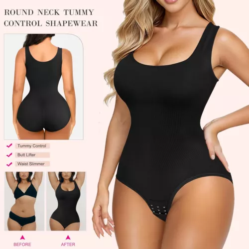 Women Seamless Full Body Shaper Shapewear Firm Tummy Control Slimming Bodysuit - Picture 5 of 28