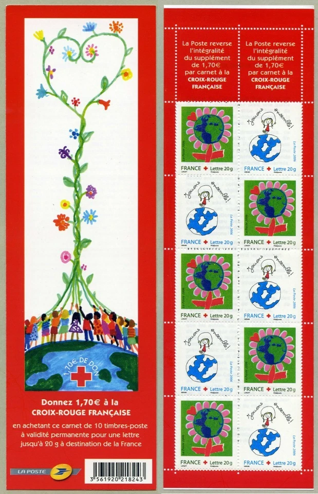 Carnet Croix-Rouge 2055 - Dessine ton vœu pour les enfants du monde - 2006 - Photo 1/1