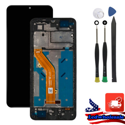 For TCL 40 SE T610P LCD Display Touch Screen Digitizer Frame Replacement