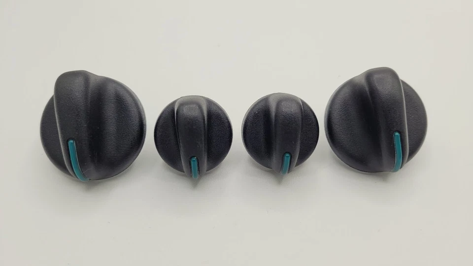 Chrysler PT Cruiser 2001-2005 juego de 4 perillas de calefacción de aire acondicionado negras OEM Foto 2 de 3