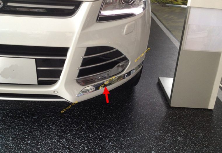 For 20132019 Ford Escape ABS Chrome Front Bumper Corner Protector