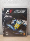 Formula 1: Championship Edition (Sony PlayStation 3, 2007) Complete w/Manual