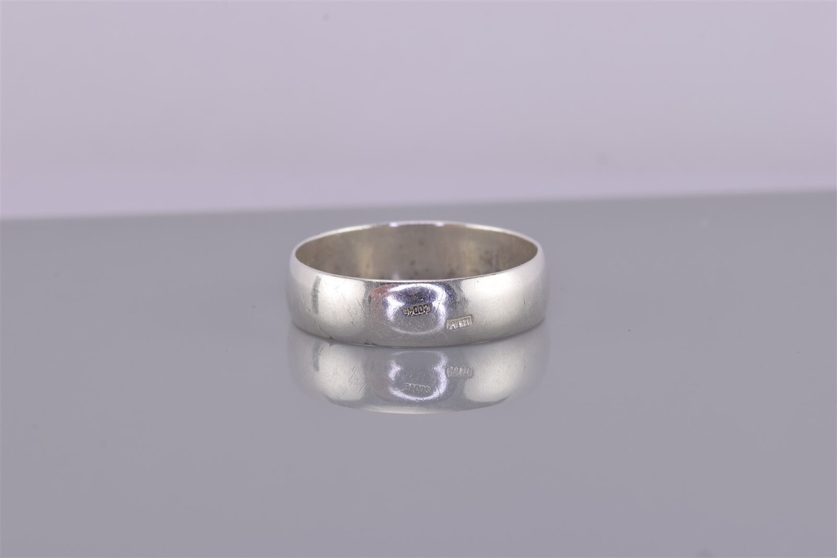 Sterling Silver 5mm Polished Classic Band Ring 925 Sz: 10 | eBay