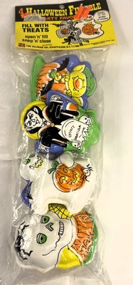 Vintage Halloween Fillable Party Treat Favors Ullman Co Dracula Ghost Skull