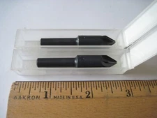 (Qty 2) M.A. Ford 79037501 Countersink, 3/8" x 60°, 6FL, 1/4" Shank, HSS, USA