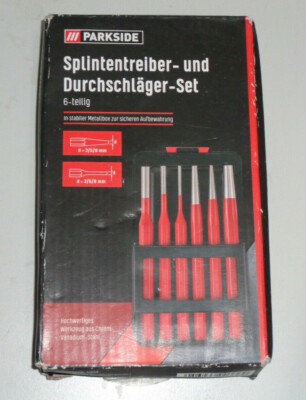 PARKSIDE Splintentreiber & Durchschläger Set 6-Teilig Chrom-Vanadium-Stahl 