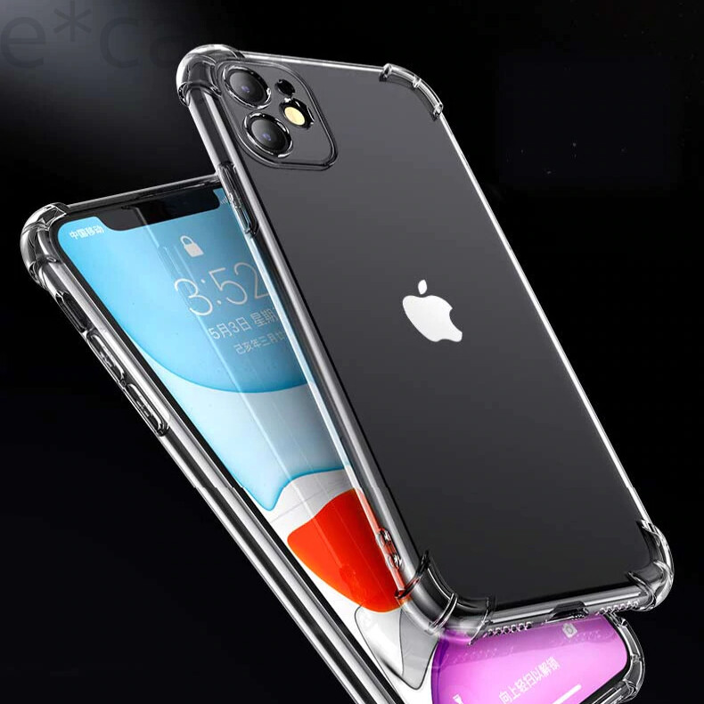For iPhone 16 15 14 13 12 11 Pro Max XS X 8 7 SE Silicone Case Camera ...
