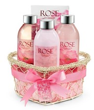 Gift Set for Her in Pink Rose Aromatherapy Fragrance, Romantic Gift