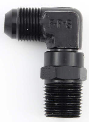 Fragola -6AN x 9/16 - 18 (6) 90 Degree Swivel - Black main image 0