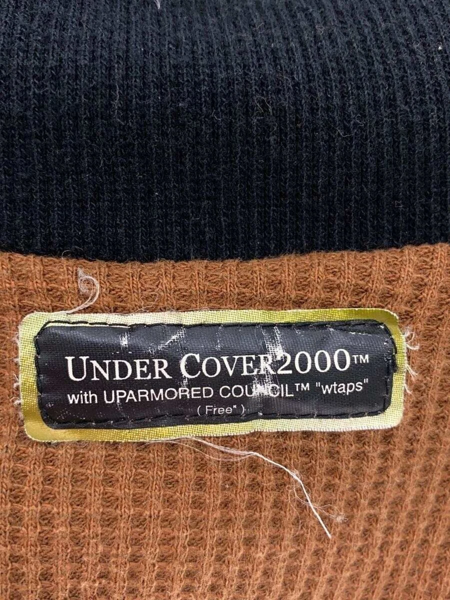 UNDERCOVER Felpa con cappuccio sottocoperta anni 00 reversibile cotone marrone usata