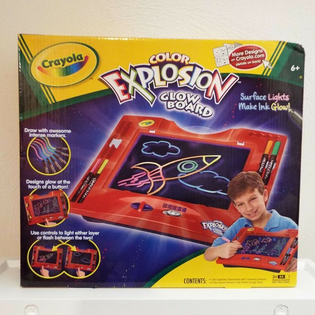 Crayola Color Explosion Glow Board 6 Markers Working for sale online | eBay