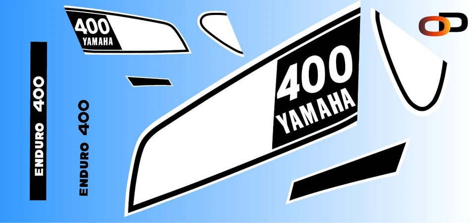 Yamaha DT250/400, calcomanías adecuadas para el DT250/400C Foto 2 de 2