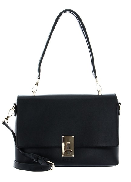 Seidenfelt Manufaktur Birsta Satchel Crossbody Bag Black / Gold Schwarz Neu-image