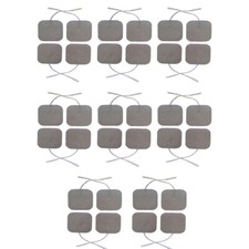 32 HIGHLY ADHESIVE PREMIUM SILVER TENS ELECTRODE PADS REUSABLE FOR TENS MACHINES
