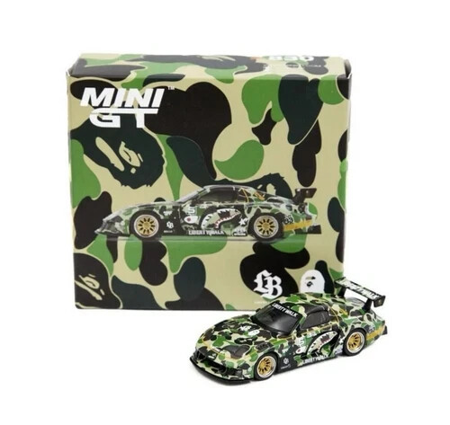 MINI GT Mazda RX-7 リバティーウォーク　BAPE Tokyo Auto Salon 2025 MINI GT BAPE LBWK Mazda RX-7 LB Super