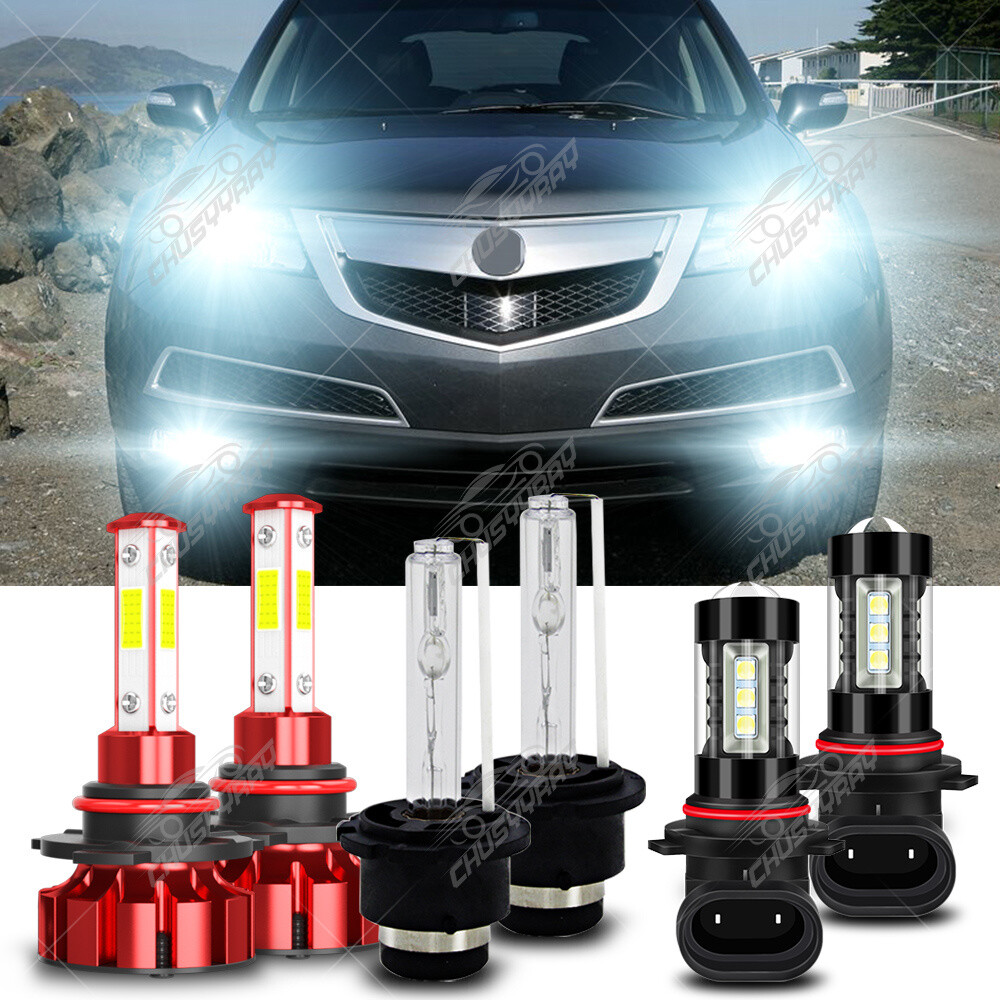 For Acura MDX 2007-2010 2011 2012 2013 LED / HID Headlights Hi/Lo+