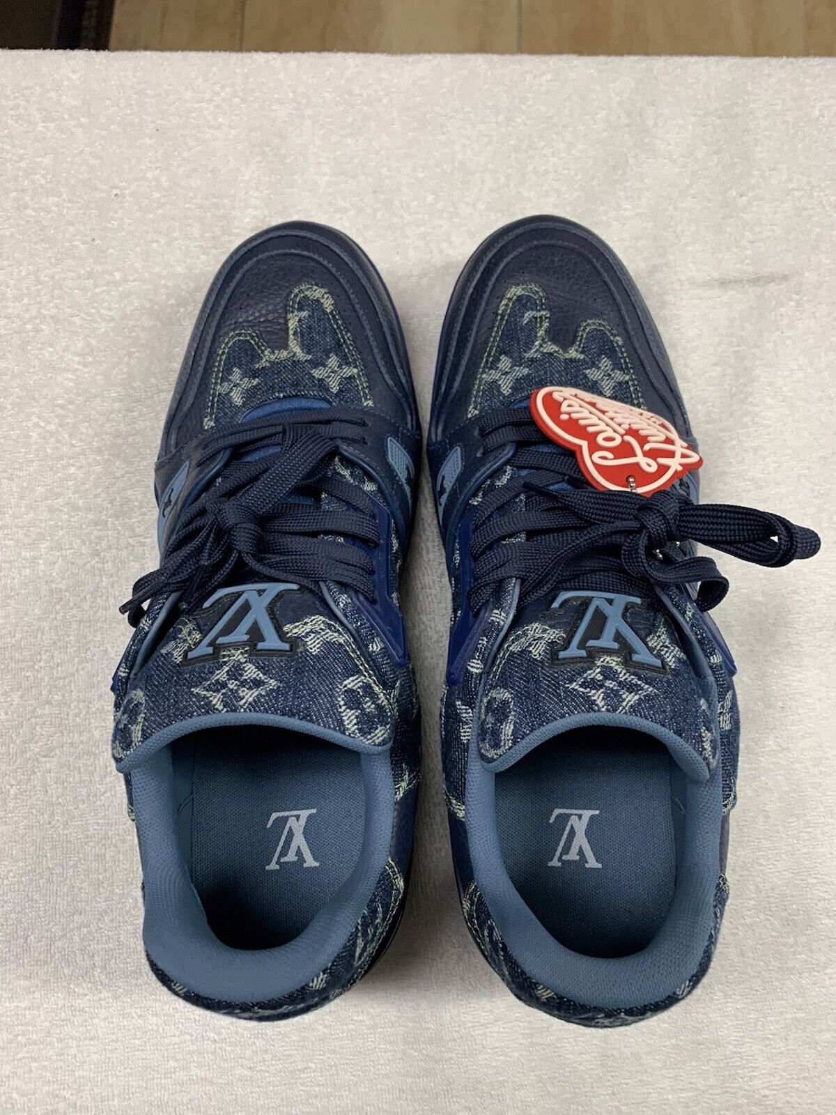 LOUIS VUITTON LV TRAINER X NIGO BLACK DENIM 