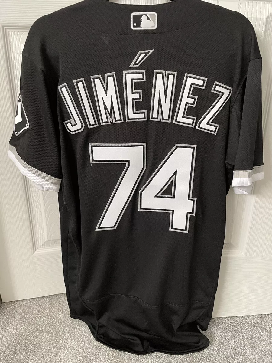 Men's Nike Eloy Jimenez Gray Chicago White Sox Name & Number Team T-Shirt