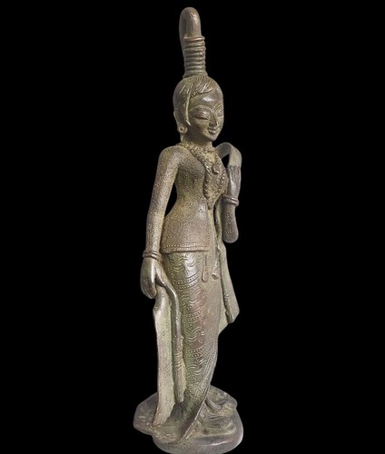 19th C. Antique Bronze Apsara Figure – Hindu Celestial Dancer - 第 1/10 張圖片