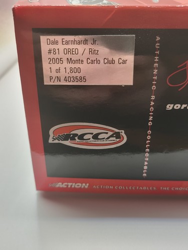 2005 Dale Earnhardt Jr #81 Oreo/Ritz MC Action 1/24 Never Displayed - Picture 8 of 8