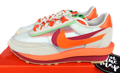 Nike x Sacai x CLOT LDwaffle Orange Blaze UK 5 6 7 8 9 US 39 42.5